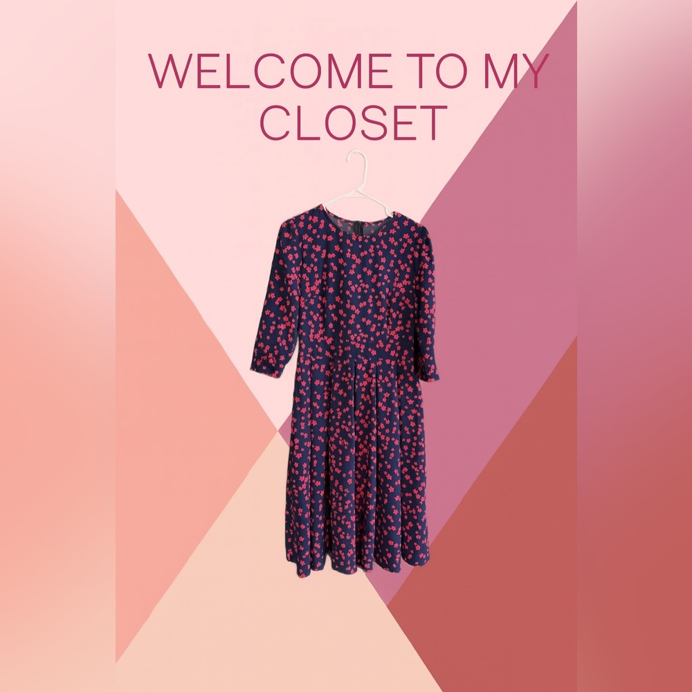 🌸📚Back-to-School Chic: Floral Print Dress for Stylish Teachers 🍎🌼